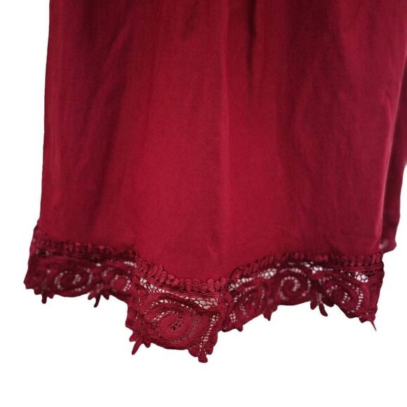 Red Lace Wedding Homecoming Casual Evening Cocktail Party Dress Designer - Picture 10 of 16